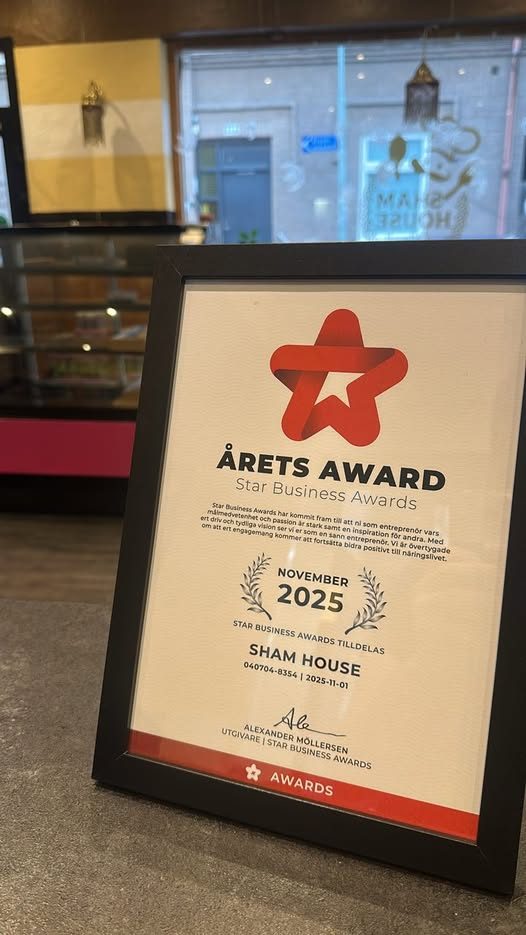 Diplom: Årets Award, Star Business Awards, november 2025