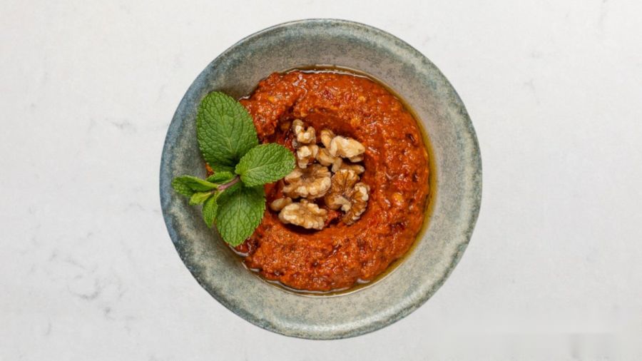 Paprika- och valnötsröra